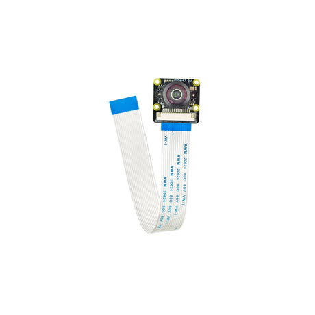 OV5647 camera module with lens and white ribbon cable